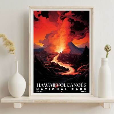 Hawaii Volcanoes National Park Poster, Travel Art, Office Poster, Home Decor | S7 - image6